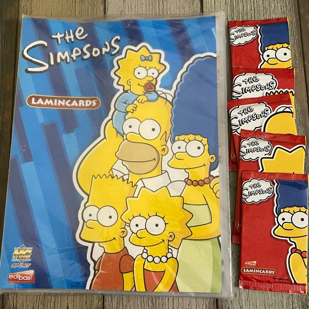 The Simpsons Lamincards Album with Lamincards